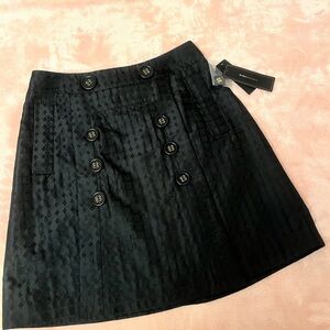 New Final Sale! New Elegant Black Skirt BCBGMaxAzria double button